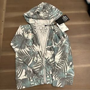 NWT Chaser Palm Print Zip-up Hoodie